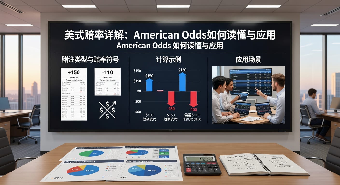 美式赔率 (American Odds) 详解：新手必看，资深分析师带你玩转体育博彩